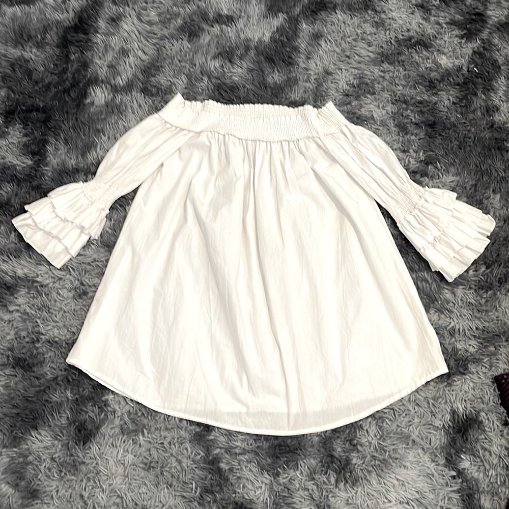 Off The Shoulder White Dress